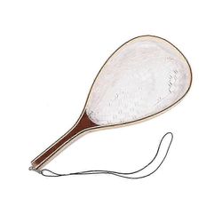 Perhokalastusverkko taimenen kalaverkko, pehmeä kumi pyydystää ja vapauttaa kalaverkko puisella käsillä bs