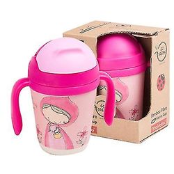 Baby Bambus Fiber Learning Sippy Kopper med halm