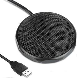 Konferenssin USB-mikrofoni yritystietokoneen pc: n, kannettavan tietokoneen, työpöydän, macin ja Macbookin kokoukseen, kannettava pöytämikrofoni