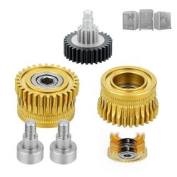K1 Max Extruder, K1 Double Bearing Gear Upgrade Kit Karkaistu teräs, K1 / K1 Max / K1C 3D-tulostimen lisävarusteiden osille
