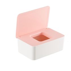 Zch Vævskasse Støvtæt vævskasse Vådservietter Dispenser White Box With Powder Cover