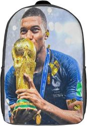 Mbappe-reppu Koululaukku Reppu tytöille Pojat Jalkapallotähti Reput Suurikapasiteettinen lasten reppu Kevyet koululaukut lapsille Opiskelijat 16.1 ...
