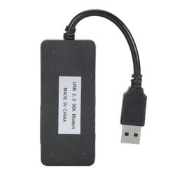 USB 56K ulkoinen puhelinverkkoyhteysfaksimodeemi Kaksi RJ11-porttia tukevat soittajan tunnustietokonetta Kannettava tietokone Faksimodeemi Windowsi...