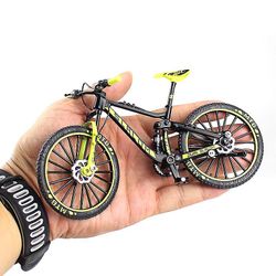 Mini 1:10 Legering Cykel Skala Model Dasktop Simulation Ornament Finger Mountain Bikes Legetøj Grøn