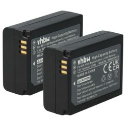 vhbw 2x akkua, yhteensopiva Samsung NX1010-, NX2020-, NX200-, NX2030-, NX300-, NX2000-, NX300M-, NX1000- ja NX210-kameroiden kanssa (800 mAh, 7,4 V...
