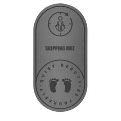 Hyppynarumatto Polvisuoja vaikuttaa absorptioon Kestävä hyppynarumatto liukumattomalla Harmaa 6mm