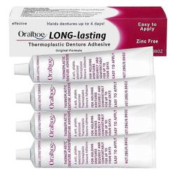 Cushion Grip -termoplastinen proteesiliimavoide Comfort Strong Hold -proteesiliimivoide tekohampaille 4pcs