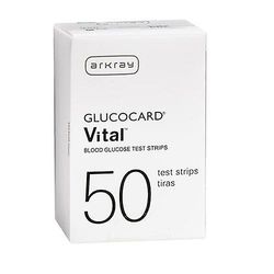 ArkRay Glucocard Vital Blood Glucose Test Strips, 50 kpl (1 kpl pakkaus)