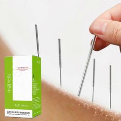 500PCS kertakäyttöiset steriilit akupunktioneulat teräväkärkiset moksibustioneulat akupunktioammattilaisille 0.20 * 25 1 tuuma