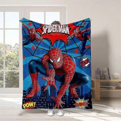 125x150/150x200cm pehmeät spiderman-peitot lämmin muhkea peitto sohvalle vuodesohva vuodesohva tuoli retkeily matka kotiin sisustuslahja B 130x150cm