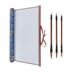 Musteeton kiinalainen kalligrafiasarja, uudelleenkäytettävä vesikirjoitus, taikakangasrulla, perinteinen kiinalainen kalligrafia