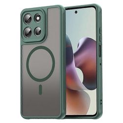 Yhteensopiva Motorola Moto G56 5G -kotelon kanssa, joka on yhteensopiva MagSafe Anti Drop PC + TPU -puhelimen kuoren kanssa Vihreä