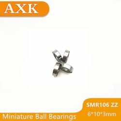 Ankomst Smr106zz Abec-3 (10stk) 6x10x3 Mm Rustfrit stål Miniature Smr106 Zz Kuglelejer Smr106-zz