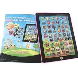 Lingjia Barn Touch Tablet Pad Lärande Läsmaskin Tidig utbildning Machine Toy Gift Blå