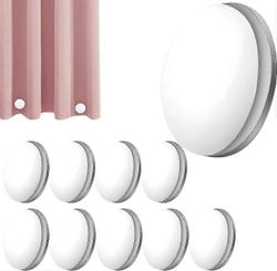 10kpl vahvat magneettiset suihkuverhopainot, pyöreät magneettiset verhopainot, estävät verhon vuorausta puhaltamasta ympäriinsä