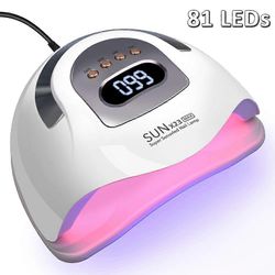 Best Trade LED-UV-lamppu kynsille, lampun helmet, ammattimainen kynsienkuivaaja geelikynsille, nopeasti kuivuva kynsilamppu 36st LEDs 72W