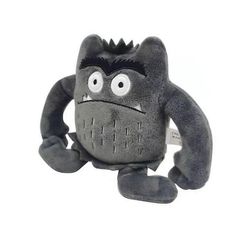 Handuo Farve Monster Plys Blødt Legetøj grå