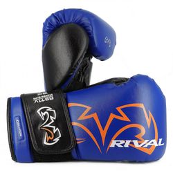 Rival Boxing Kilpailevat nyrkkeily RS11V Evolution koukku- ja silmukkasparraushanskat Musta 14 oz.