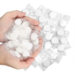 Augro 100 kpl Kertakäyttöinen matka Pakattu pyyhe Kannettava Mini Compressed Towel Face Wash Meikinpoistoaine Pieni pyyhe Ulkoilu