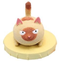 Zhuopai Kid's Toy Angry Simulation Cat Dekompression Squeeze Rebound Legetøj gul L
