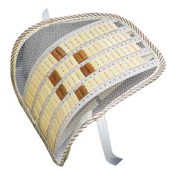 Ergonominen ristiselän tukityyny Premium-verkkokankainen tuolin selkänoja beige 45x40x0,52 cm hieronta 1 setti