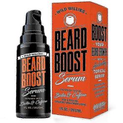 Wild Willies Beard Growth -seerumi biotiinilla ja kofeiinilla, 1 unssi