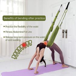 Aerial Yoga reb til rygsmerter, Yoga Stretching Strap, Yoga Stretch Band lilla