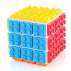 3x3-byggeklods-Magics Cube i teaserpuslespil og klodser Legetøj i 1 voksengave til børn Hvid