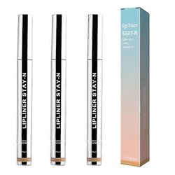 3kpl Huultenrajauskynä Peel Off Lip Tattoo Lip Stain Pitkäkestoinen oleskelu meikissä ravitseva