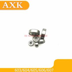 Skyndte sig Rolamentos Gratis forsendelse Axk Høj kvalitet 10 stk 603zz 604zz 605zz 606zz 607zz Miniature dyb rille kuglelejer