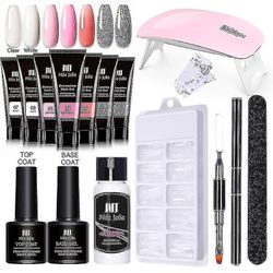 Uk Story 7 farger Poly Nail Gel Kit, Profesjonell Poly Nail Extension Gel Kit-UK HISTORIE