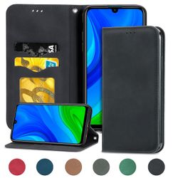 Gangxun Case Til Huawei P Smart 2020 Magnetisk lukning Læder Tegnebog Cover Housse Etui Shockproof - Sort