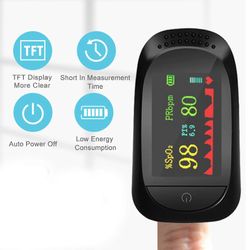 Ergonominen A2 TFT-näytön pulssioksimetri SpO2-sykemittari