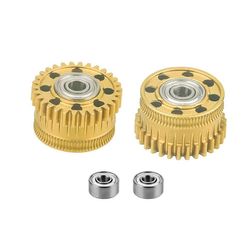 Gold K2 Extruder Gear, K2 Plus Extruder Xirbbo Upgrade Gears Kit All Metal Filament Drive Extruder G Kultaa