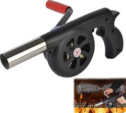 Manuaalinen Bbq-tuuletin, manuaalinen Bbq-puhallin, manuaalinen hiiligrillipuhallin, manuaalinen Bbq-puhallin keittiön ulkoretkeilyyn Bbq Takka