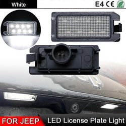 1 pari Jeep Grand Cherokee Compass Patriotille Maserati Levantelle Fiat 500: lle Dodge Viperille valkoinen LED-rekisterikilven valo