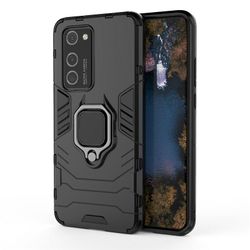 Stødsikker rustning sag for Huawei p40 med kickstand all inclusive dække sort rpc3319