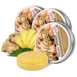 Inkivääri hiusten uudelleenkasvun shampoopala, hiustenlähtöä estävä inkiväärishampoosaippua, luonnollinen orgaaninen inkiväärishampoopala, edistää ...