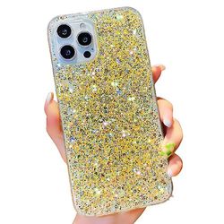 Barsinfi Glitter sag kompatibel med iphone sag gnistre funklende Bling Cute iPhone 13 Pro Max