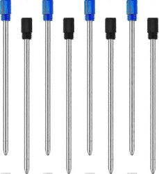 24 kappaletta kuulakärkikynän täyttöä timanttikristallikynälle, 2,75 tuumaa (musta ja sininen muste)