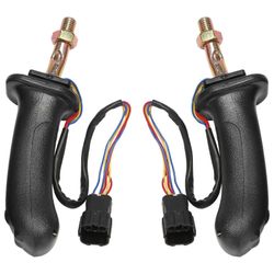 2kpl L + R 3 painiketta kaivinkone joystick assy kahva vaihteet Doosan DX150 215 225 300 370-9C musta
