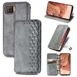 Gangxun Sag For Oppo A73/f17 Flip Cover Tegnebog Flip Cover Tegnebog Magnetisk Beskyttende Handytasche Sag Etui - Grå
