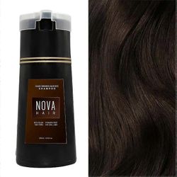 Nova Hair Dye shampoo, Nova Hair Instant Dye Shampoo, Nova Hair Dye Shampoo, Nova Hair Instant Dye Shampoo miehille Naiset Tummanruskea
