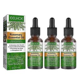 3x EELHOE-hiusöljy kuivalle päänahalle Stimuloi hiustenkasvua Hiustenhoito Eteerinen öljy Virkistävä Kiinteyttävä Iho Rosmariiniöljy