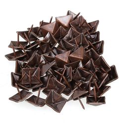 50Pcs 19 * 21mm rød bronze antikke firkantede tack brads negle