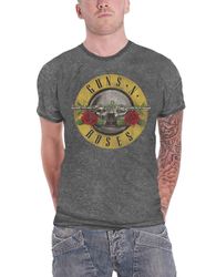 Guns N' Roses Guns N Roses Classic Band Logo Burnout T-shirt Träkol XL