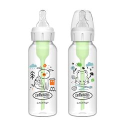 Dr. Brown's Anti-Colic Options+ Kapeakaulainen tuttipullo - Pig & Frog Deco - 5 Fl Oz/2kpl