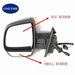 YhteensopivaAuto pakettiauto lämmitetty kupera peililasi & lampun vilkkulinssi FIAT DOBLO 2010-2019 / VAUXHALL COMBO 2012-2019 Iso peili Oikea