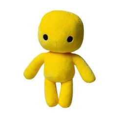 1-osa swing life muhkea nukke täytetty sarjakuva peli muhkea nukke söpö rauhoittava räsy lelu koriste lahja lapsille (keltainen)