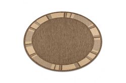 RugsX CARPET SIZAL CIRCLE FLOORLUX 20195 kaffe / mais brun circle 160 cm